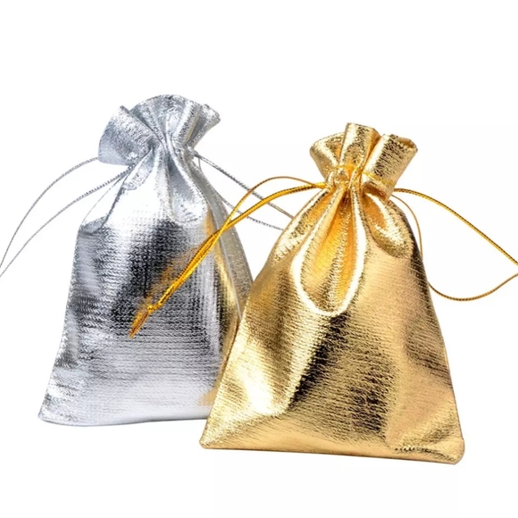 25pcs mixed silver and gold metallic bags - Picture 2 of 5